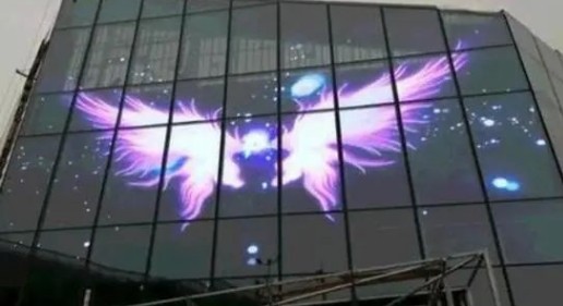 Buy Led Video Window Shopping Mall Video Wall Glass Window Led Display 1R1G1B ISO14001 ...