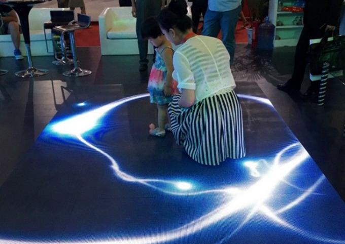 P6.25 Interactive Dance Floor Led Display 720Hz Antiwear For Retail Store