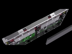 Indoor 640*360*48mm aluminum cabinet suits for 320*180mm led screen modules