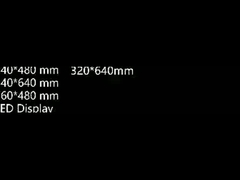 Four different sizes of  aluminum cabinets for led screen modules