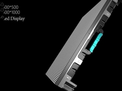 500mm*1000mm*67mm Aluminum Cabinet  suits for 250*250mm led screen moduled