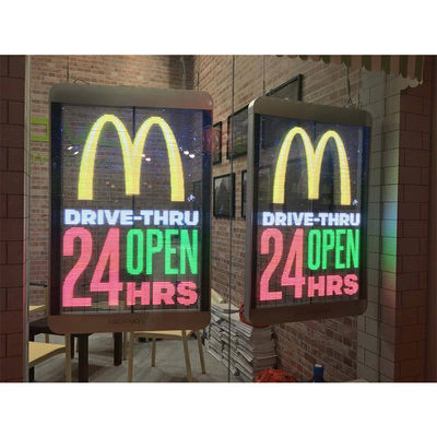 Lightweight High Resolution Transparent Glass LED Screen Wide Viewing Angle