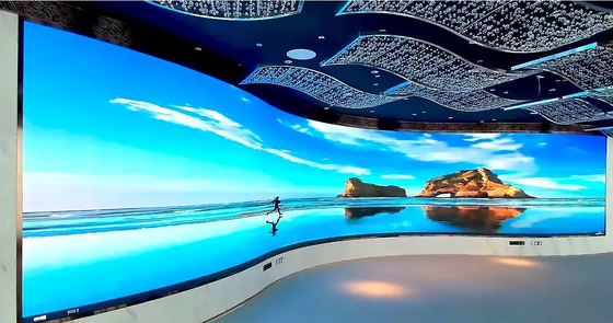Digital Signage Rental Type Curved Led Panel In P3.91 For Outdoor Storefront