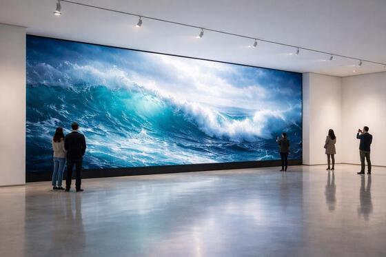 LONGDA Small Pixel Led Display P1.56 Indoor Full Color Conference Video Wall ISO9001