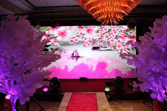 4500cd AC90V Stage Led Screen Backdrop Wedding 80m Viewing Distance