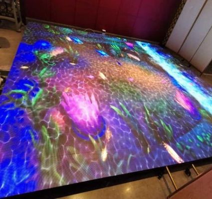 Energy-saving Concert Light Up Led Dance Floors Panels Novastar 14bits