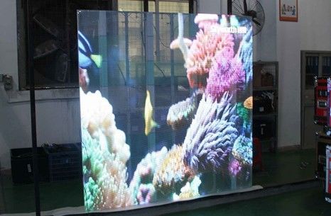 3.91mm High Transparency Led Shop Window Display Enery-saving 65536dots/ M2