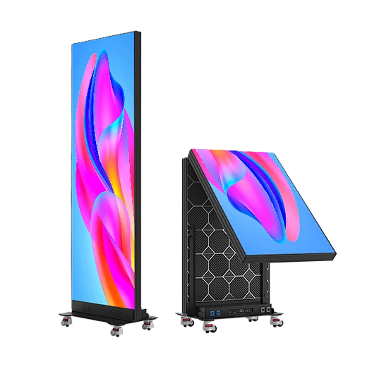 Foldable, Splicable, and Movable P1.86 GOB LED Poster Display