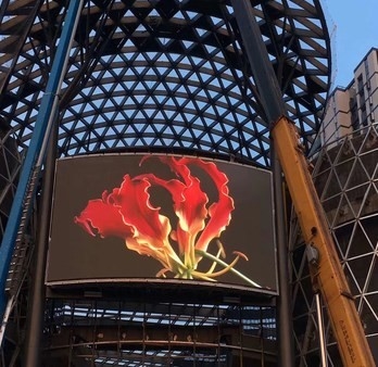Custom Outdoor LED Video Wall Screens Waterproof IP65 Iron Cabinet