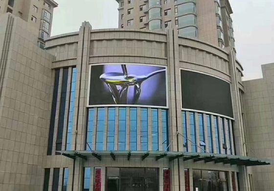 Custom Outdoor LED Video Walls Screens P8  Waterproof IP65 Iron Cabinet