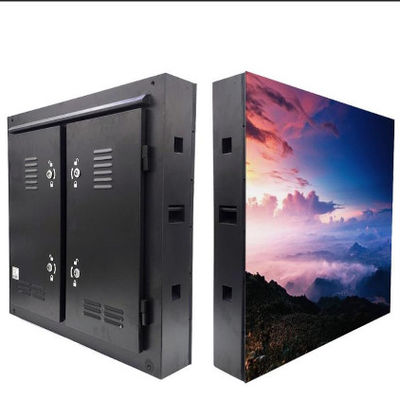 Energy-saving P8 P10 Outdoor LED Video Walls Full Color Display Iron Waterproof 12000cd/M²