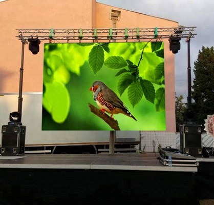 P4.81mm Outdoor LED Video Walls Pixels Rental Brightness 4.81mm Slim Led Screen