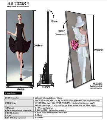 HD ，Custom Sizes LED Poster Screen P2.5 Foldable Double-sided Show Shopping Mall Video Wall