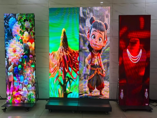 HD Indoor P2.5 foldable Bracket Poster LED Screen for Shopping Mall Video Wall