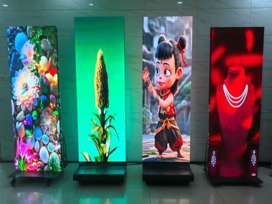 HD ，Custom Sizes LED Poster Screen P2.5 Foldable Double-sided Show Shopping Mall Video Wall