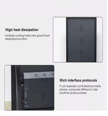 HD Indoor P1.86 LED Screens Poster Advertising Video Player long Lifespan