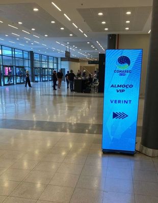 HD Ultra-thin P1.86 Foldable LED Poster Screen Advertising Video Player Light Up Poster