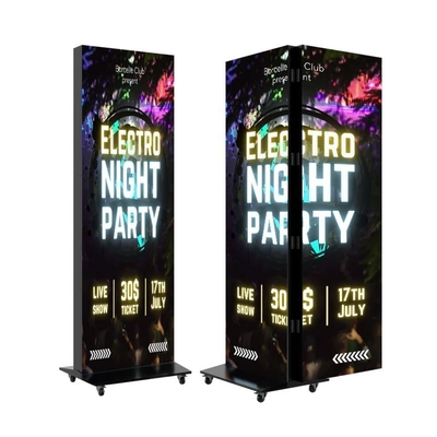 HD P1.86 Double-sided LED Poster Display Colorful Multifunctional Advertising Video Wall