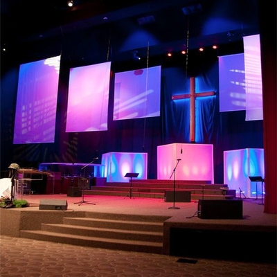P4.81mm Outdoor Rental Led Display AC220V 50Hz 5000nits Big Screen Hire Events