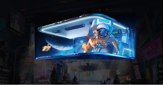 P5.71 RGB  Aluminum Holder Outdoor Eye-naked 3D Professional Led Screen