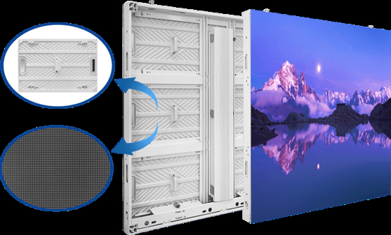 P6.67 Outdoor Rental RGB High Light Energy Saving Full Color Aluminum Bottom Shell Led Display