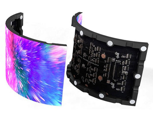 Energy-saving，Wide Viewing Angle Die Casting Aluminium Curved LED Screen Indoor Outdoor P3.91mm Digital LED Billboard
