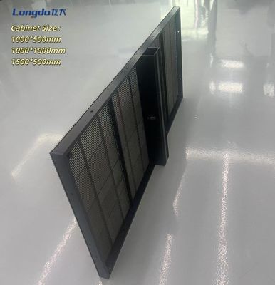 3m*2.5m Transparent Grille LED Screen For Retail Shop Curtain Window