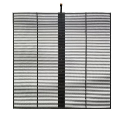 Commercial Advertising Transparent Glass LED Screen SMD1921 1000*1000mm with 9245 Dots/m² for Outdoor Use
