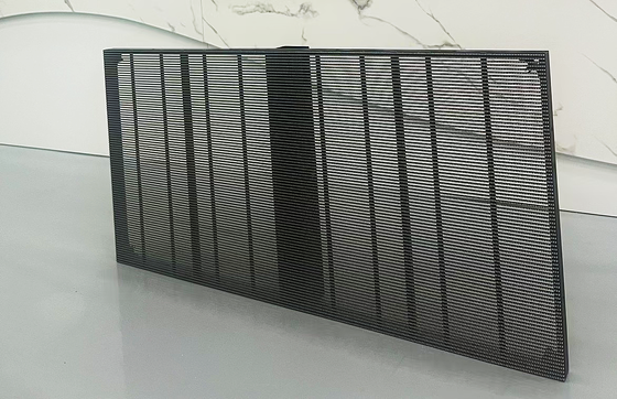 Embedded Transparent Glass LED Screen 3.91mm-7.82mm Building Advertising