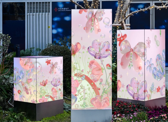 Colorful Square Indoor Full Color Led Display P2.5  For Square Column 640x480mm Die-casting Aluminum