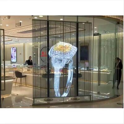 3.91mm High Transparency Led Shop Window Display Enery-saving 65536dots/ M2