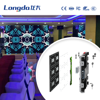 Portable Indoor Advertising Curved Led Display Screen P3.91 900cd 43 scan