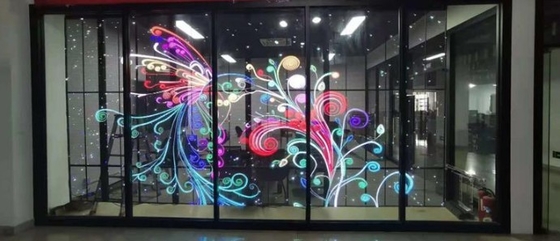 32873 1000cd Led Window Display Screen Glass 3840hz