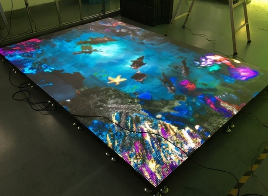 ODM Party Wedding Dance Floor Led Screen Hire 2800Hz For Stage Tile