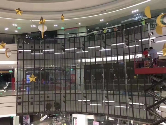 7.8mm Led Window Display Screen Transparent Led Glass AC220V AC110V