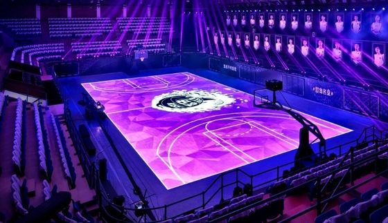 Durable， Safety 52×52 dots 3840Hz Colorful Led Dance Floor Rental P4.81mm High Refresh