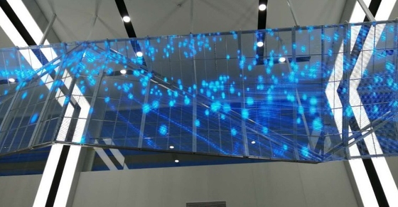 SMD2020 Transparent Glass Led Display 1/ 16scan