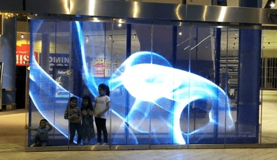 Longda Building Led Window Display Screen 32873 Dots/ M2 3840Hz
