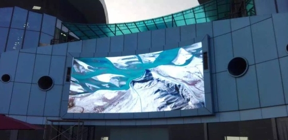 5500cd/ M2 Curved Led Panel Waterproof P5 Outdoor Led Display Screen Durable ROHS