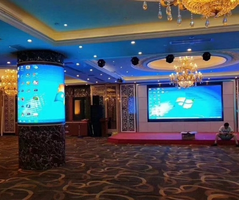 P1.86 Soft Led Display Cabinet 2800 ~ 3840 HZ Flexible Module
