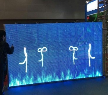 2 Scan Led Window Display Screens See Through Light Up Panel 10.4mm 1921