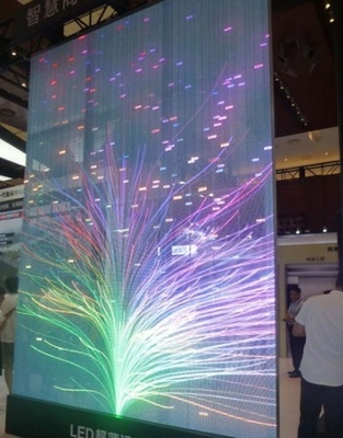 5.6mm High Transparency Led Shop Window Display 11 Scan 63775dots/ M2