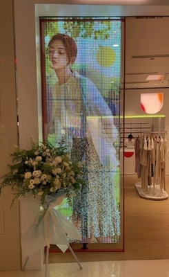 Energy Saving Led See Through Screen Wall 800W/ M2 5000cd