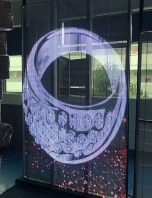 Energy Saving Led See Through Screen Wall 800W/ M2 5000cd