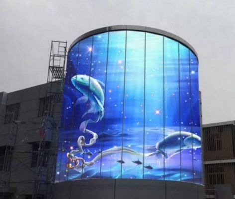 High Refresh Led Window Display Screens Antiwear P3.9-7.8 Transparent Grille Screen Led Screen