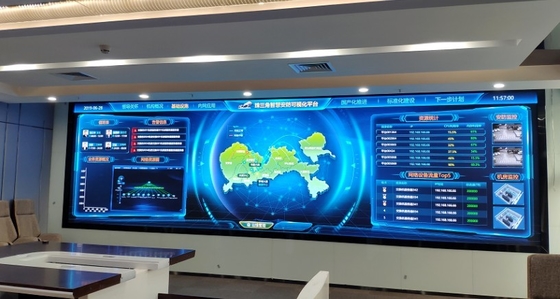 Ultra Light 1R1G1B ODM Curved Led Screen For Meeting Room Synchronous ROHS