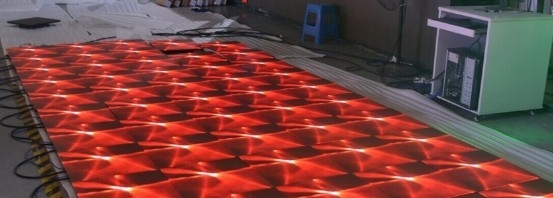 Disco Lighted Dance Floor Rental 43222 Pixels/ M2 250*250mm 40m Viewing Distance