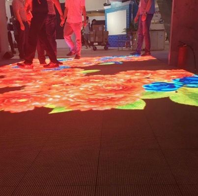 DIY FCC Interactive Led Light Up Dance Floor 43264 Pixels 4m Viewi Distance