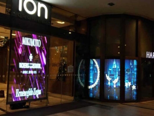Longda Transparent Glass Wall Led Screen 5000cd P3.91mm