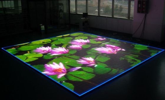 DMX Control , Durability LED Screen Floor Tiles Indoor / Outdoor High grade Aluminum Alloy Material